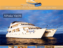 Tablet Screenshot of galapagoscruises.com